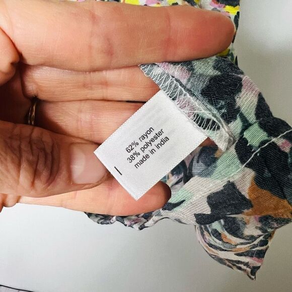 Lane Bryant Women's One-Shoulder Multicolored Animal Print Ruffled Top Size 22 - Picture 5 of 7